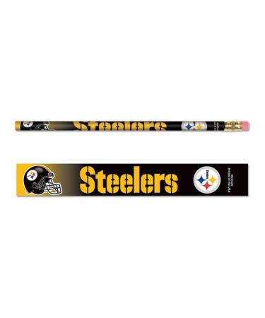 WinCraft NFL Pittsburgh Steelers 15571041 Pencil (6 Pack)