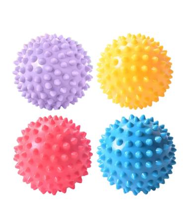 Angeer 4 Pcs/Set Dryer Tumble Balls Reusable Dryer Laundry Balls Dryer Cubes for Non-Melt New Softer Material (Color Random) 4pcs/Set-color Random