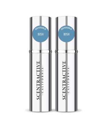 CA Perfume Impression of H. Bosh Bosh For Men Replica Version Fragrance Dupes Concentrated Long Lasting Eau de Parfum Spray Refillable Atomizer Bottle 0.17 Fl Oz/5ml-X2 H. BOSH BOSH IMPRESSION 0.34 Fl Oz (Pack of 1)