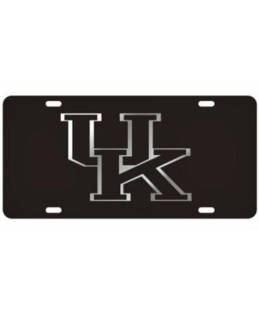 Craftique Kentucky Wildcats Black Laser Cut License Plate - Black UK Logo
