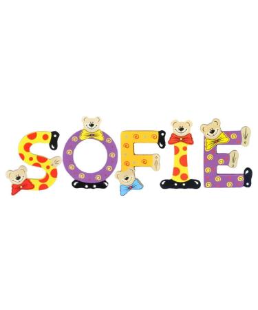 Playshoes Children's Wooden Letter Name Set Sofie - Assorted