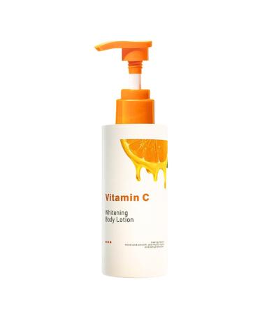 Vitamin C Brightening Body Lotion Vitamin C Body Moisturiser for Dry Skin Vitamin C Body Cream Nourishing Body Skin Care Body Creams for Women Men Fast Absorbing Non-Greasy 250ml