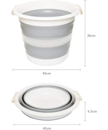 Foldable Large Bucket 30L Thickened Large Capacity Laundry Bucket Portable Household Foot Bath Plastic Bath Portable Portable (Color : Blue) ANXYL Present Hopeful Grey - Buy Online on SooperMarket.com