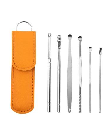 WAITLOVER 6pcs Ear Picking Tools Ear Cleaner Wax Removal Tool Earpick Sticks Earwax Remover Pick Spoon Ear Ear Curette Cleaning Cleanser
