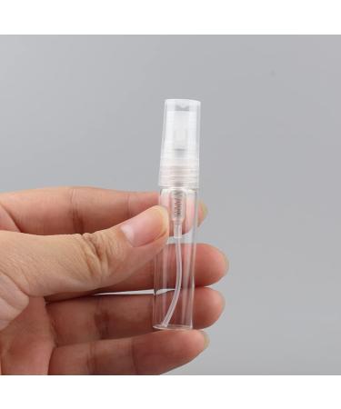 TIANZD Pack of 25 Empty 5ml Clear Transparent Glass Fine Mist Pump Spray Bottles Travel Mini Portable Spray Perfume Cosmetic Containers Sample Vials Refillable with Funnel and Dropper - Buy Online on SooperMarket.com