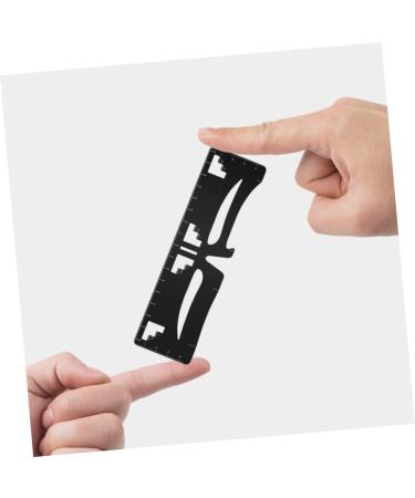 WOONEKY Metal Stencils Eyebrow Design Eyebrow Card Precision Eyebrow Ruler Template Eyebrow Stencil Scale Eyebrow Shape - Buy Online on SooperMarket.com