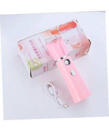 FOYTOKI 1pc Facial Spa Steamer Spray Cleaner Pore Cleaner Pink Handheld Spray 14.10X4.00X4.00CM - Buy Online on SooperMarket.com