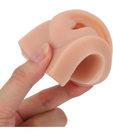 Silicone Right Human Ear Model for Jewelry Display and Piercing Practice - Dark Skin - Buy Online on SooperMarket.com