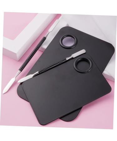 STOBOK 4 Pcs Empty Makeup Palette - Paint Mixing & Makeup Mixing Tool - Essential Nail Kit for Foundation & Color Mixing (Black 11.5x7.5cm - Buy Online on SooperMarket.com