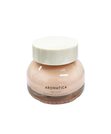 AROMATICA Reviving Rose Infusion Cream 50ml Vegan Anti-aging Hydrating | with Damask Rose Water and Rose Oil | Korean Skincare
