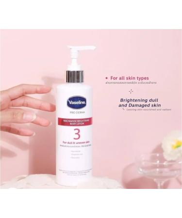 Vaseline Pro Derma Brightening With Niacinamide Body Lotion 3 for Dull & Uneven skin with Niacinamide Hexylresorcinol and Vitamin C 95ML - Buy Online on SooperMarket.com