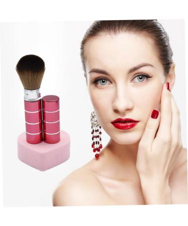 1PC Retractable Powder Brush Travel Nail Dust Brush Portable Face Blush Brush with Cover Red - Buy Online on SooperMarket.com