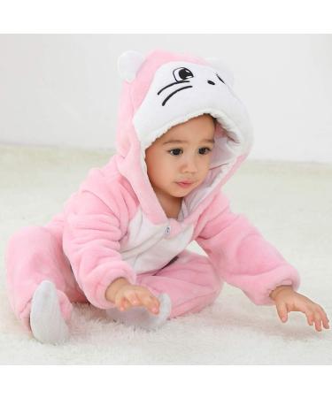 Cooky.D Unisex Winter Hooded Romper Jumpsuit - 12-18 Months - Cat Design - Buy Online on SooperMarket.com