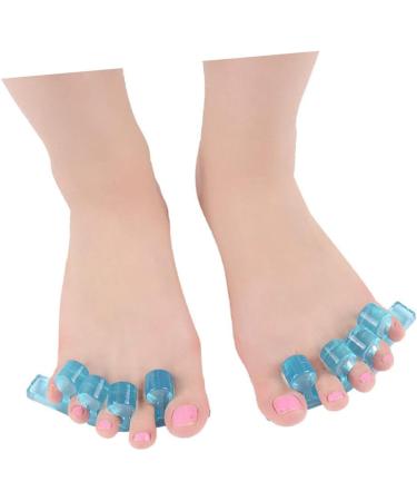 Silicone Gel Hammer Toe Cushions - Blue Shoe Separator & Valgus Adjuster - Orthotic Stretcher & Filler - Buy Online on SooperMarket.com