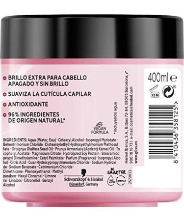 Schwarzkopf Gliss 4-in-1 Mask with Protein & Babassu Nut Oil - 400ml | Intensive Hair Repair & Nourishment - International Shipping - Buy Online on SooperMarket.com