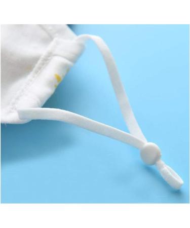 20 pcs Adjustable Elastic Bands with Silicone Buckle for DIY Handmade Masks (White) - Buy Online on SooperMarket.com