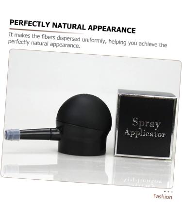 HAPINARY 2 Pcs Silicone Nozzle Fiber Applicator Hair Fibers Pump Spray Nozzle Hair Dye Tools Black - Buy Online on SooperMarket.com