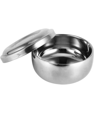 Natudeco Men's Wet Shave Soap Shell | Silver Metal Shaving Shell with Lid | Perfect for Soap Cream & Foam Shaving - Buy Online on SooperMarket.com