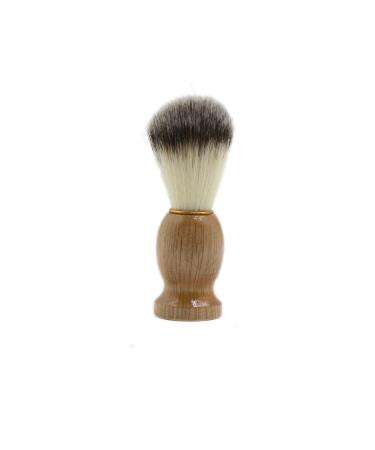 Ruilogod 11cm Length Badger Bristle Wooden Handle Men Shaving Brush Barber Cleaning Tool