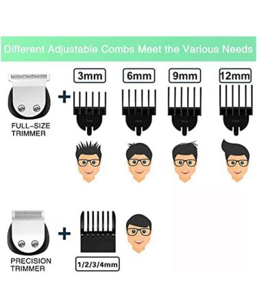 FYOBOT Men's Beard Trimmer Cordless Hair Clipper Waterproof Body Nose Ear Cutting Shaver USB Rechargeable LED Display - Buy Online on SooperMarket.com