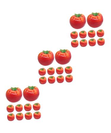 Warmhm 30 Pcs Imitation Tomato Artificial Lifelike Tomato Faux Plants Fake Tomato Prop Small Tomato Prop Artificial Plants Cherry Tomatoes Home Decor Pumpkin Decor Pillar Fake Apple Foam