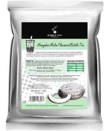 Honeydew Melon Bubble Tea Kit with Mango and Blueberry Pobbles - Gift Set (30 Servings) - Buy Online on SooperMarket.com