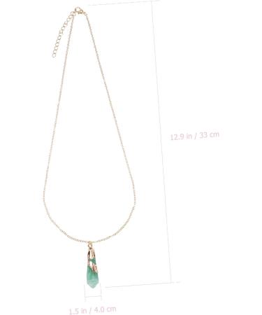 KALLORY 1pc Crystal Rough Necklace Healing Crystal Necklace Clavicle Chain Neck Decoration Grace Miss Tennis - Buy Online on SooperMarket.com