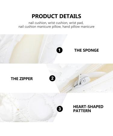 KALLORY Arm Rest for Nails Nail Manicure Hand Rest White Arm Rest Armrest Nails Wrist Wristband Pu - Buy Online on SooperMarket.com
