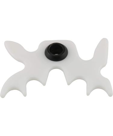 White Plastic Slip-On Moosehead Bridge Head for Pool Cue Stick - Buy Online on SooperMarket.com