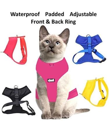 Dexil Colour Coded Cat Harness Warning Alert Vest Padded and Water Resistant Red CAUTION (S-M) Small-Medium Red CAUTION - Buy Online on SooperMarket.com