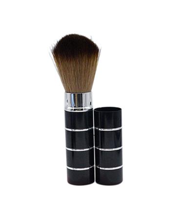 Portable Makeup Brush with Retractable Handle Professional Powder Brush/Cosmetic Brush Black