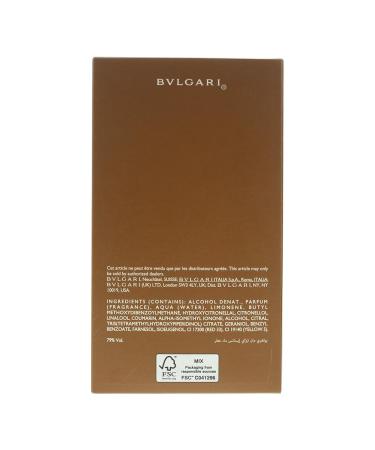 Bvlgari Man Terrae Essence for Men - 3.4 oz EDP Spray Woody Vetiver 3.4 Fl Oz (Pack of 1) - Buy Online on SooperMarket.com