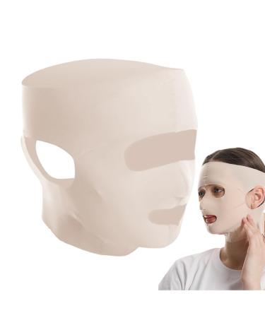 Visiblurry Double Chin Reducer Device - Reusable Face Lifting Bandage Double Chin Reducer Tool Breathable Slimming Face Strap for Women and Men Chin Up Sculpting