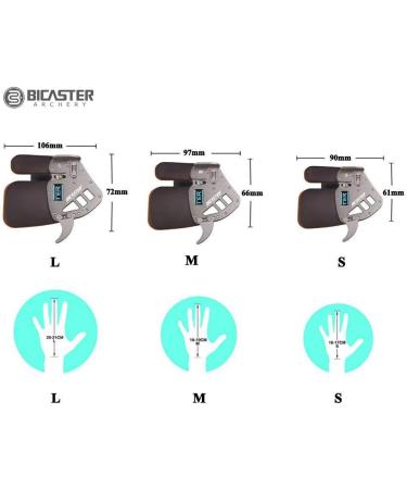 Bicaster Archery Finger Tab - Genuine Leather & Aluminum Plate, Adjustable Finger Guard for Recurve Bow - Large Size - Silver - Buy Online on SooperMarket.com