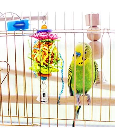 Bojafa Bird Toys For Budgie Parrot Toy - 10 Pack Hanging Budgies Play Stand Perch For Cage Natural Wooden Birds Swing Ladder Large Cockatiel Toy Accessories For African Grey Parrots Conure Parakeet - Buy Online on SooperMarket.com