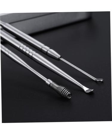 Stainless Steel Ear Spoon Set - 3pcs T Tool Earmuffs Ear Cleaners Kit for Ear Wax Removal - Buy Online on SooperMarket.com