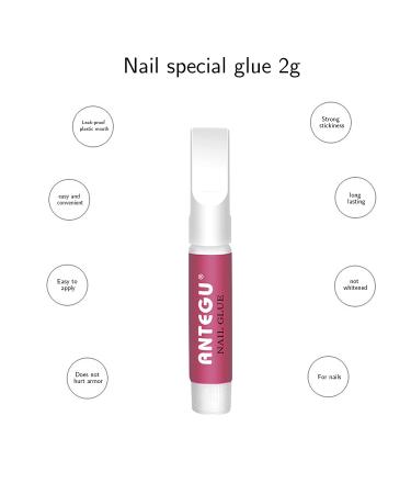 Professional Grade 20pcs Nail Glue for Acrylic Nails - Long Lasting Adhesive for Press on Nails - Super Bond for Professional Nail Tips - Buy Online on SooperMarket.com