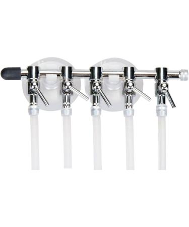 Bornfeel 16-in-1 Aquarium Air Distributor Set - 5-Way Valve 5 Checking Valves & 10 Suction Cups for 4/6mm Hose | Enhance Your Air Pump Efficiency - Buy Online on SooperMarket.com