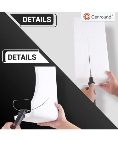 Genround Hot Wire Foam Cutter  Foam Cutter with Temperature Controller Electric Cutting Machine Hot Wire Foam Cutter Foam Cutting Pen Foam Cutting Tools for Polyethylene EVA Foam Carving DIY Crafts - Buy Online on SooperMarket.com
