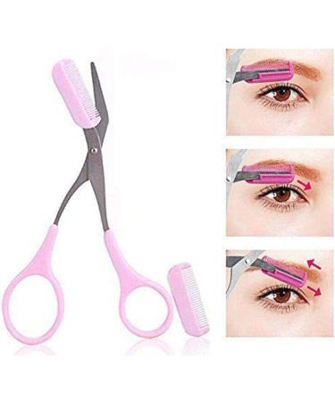 Eyebrow Trimmer Scissors with Mini Comb | Perfect Tool for Shaping and Trimming Eyebrows at Home | Makeup Tools for Men and Women - Buy Online on SooperMarket.com