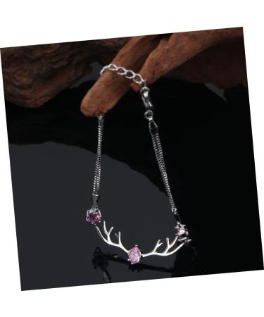 CALLARON 3pcs Jewelry Pendant Gift Antlers Miss Crystal White 18.5*1.5cmx3pcs Redx3pcs - Buy Online on SooperMarket.com