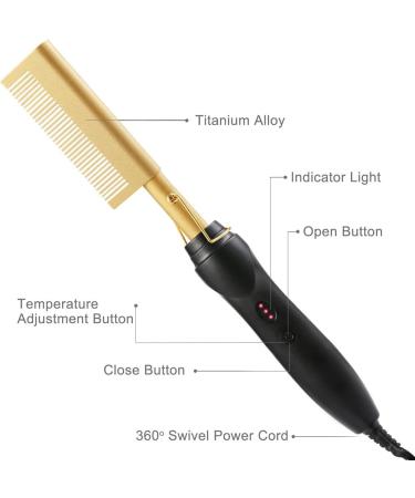 Buy Hot Comb Electric Straight Comb - Hair Curler & Straightener with US Plug | Fast International Shipping - Buy Online on SooperMarket.com