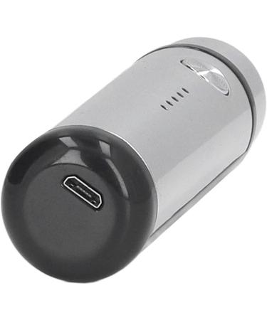 Portable Mini Electric Shaver for Men - USB Power Close Shave & Flannel Bag Included - ABS Stainless Steel (Silver - Buy Online on SooperMarket.com