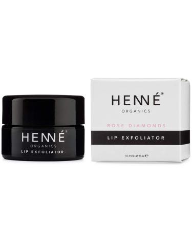 Henn Organics Lip Exfoliator - Natural Rose Diamonds Sugar Scrub - Buy Online on SooperMarket.com
