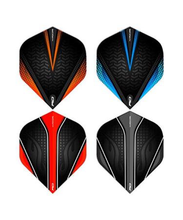 RED DRAGON Hardcore Selection Pack Extra Thick Standard Dart Flights Black V