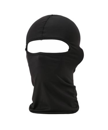 falapala Balaclava Tactical Face Mask Hood Neck Gaiter 1 Pack (Black)