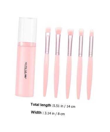 Buy Eye Shadow Brush Set - Eyeliner & Makeup Brush Holder Kits | Pink ABS Handle | International Shipping - Buy Online on SooperMarket.com