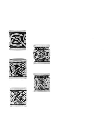 10pcs Viking beard pearls viking bart pearl dreadlock tube pearl pendant hair jewelry hair lichen tool fashion durable exquisite home diy men friends hairdressing salon