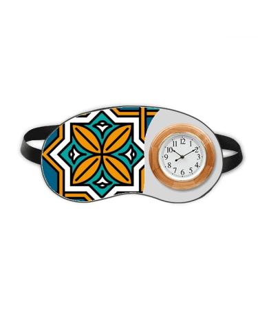 Geometry Morocco Style Pattern Sleep Eye Head Clock Travel Shade Cover