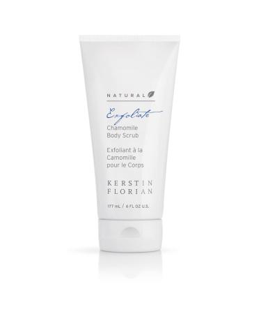 Kerstin Florian Natural Chamomile Body Scrub Exfoliating Body Wash for Smooth Skin Gentle Buffing Grains Reveal Skin's Natural Glow Organic Bath and Shower Skincare 6 fl oz